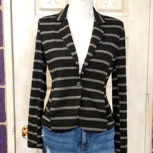 🆑️Striped knit blazer